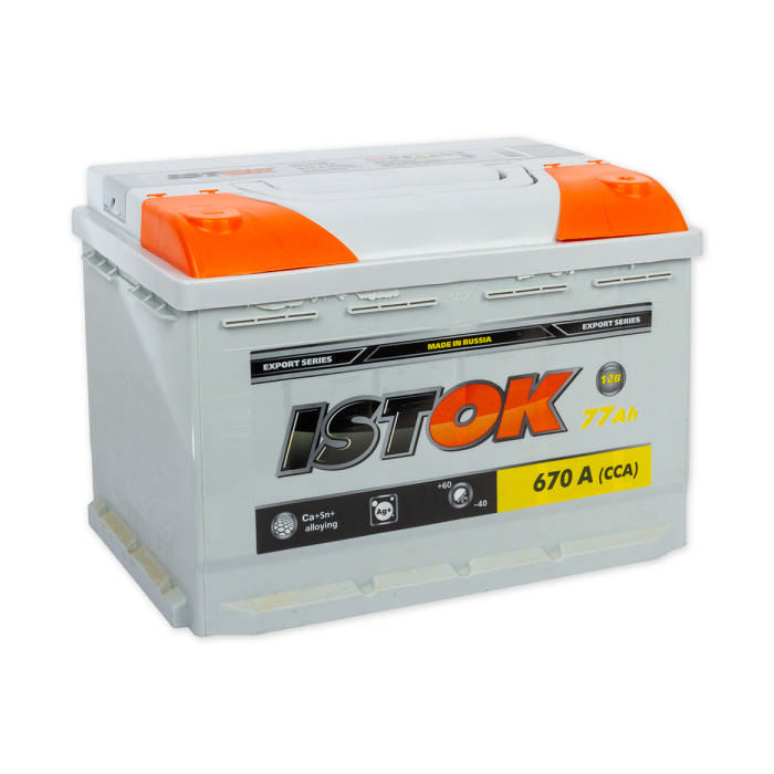 Аккумулятор ИСТОК 77Ah 670A обр.п Ca/Ca 278x173x190 6CT77NR