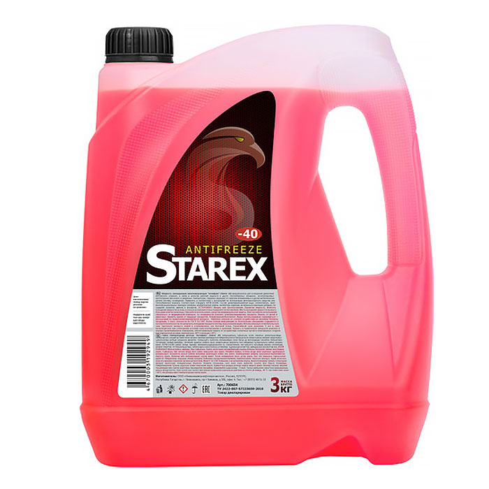 Антифриз STAREX красный 3л 700654