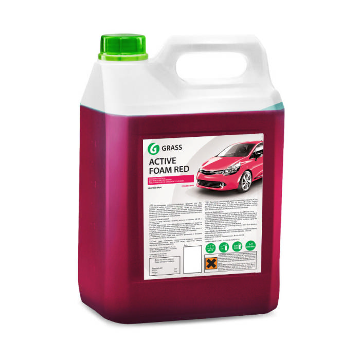 Автошампунь Grass Active Foam Red, 5,8л 800002
