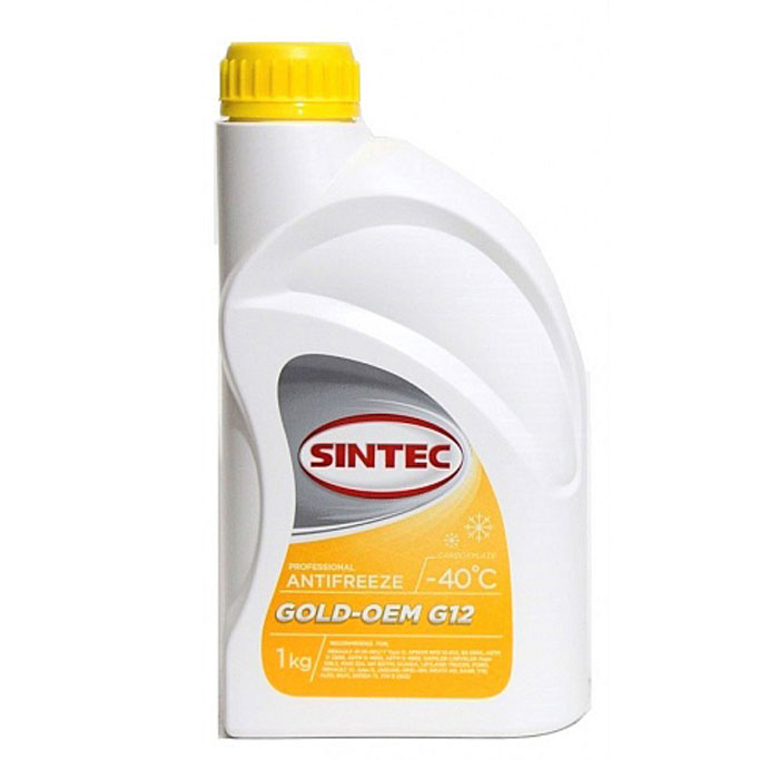 Антифриз SINTEC G12 желтый 1кг 800525
