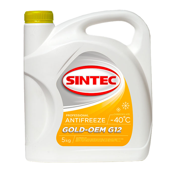 Антифриз SINTEC G12 желтый 5кг