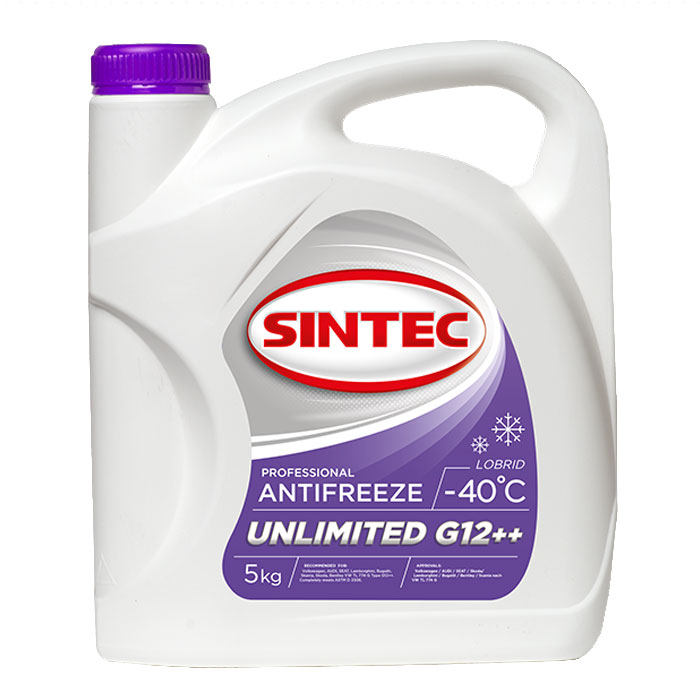Антифриз SINTEC G12 Plus Plus фиолетовый 5кг