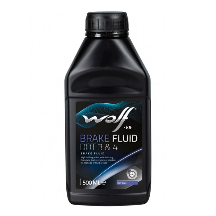 Жидкость тормозная WOLF Brake Fluid DOT 4 0.5л