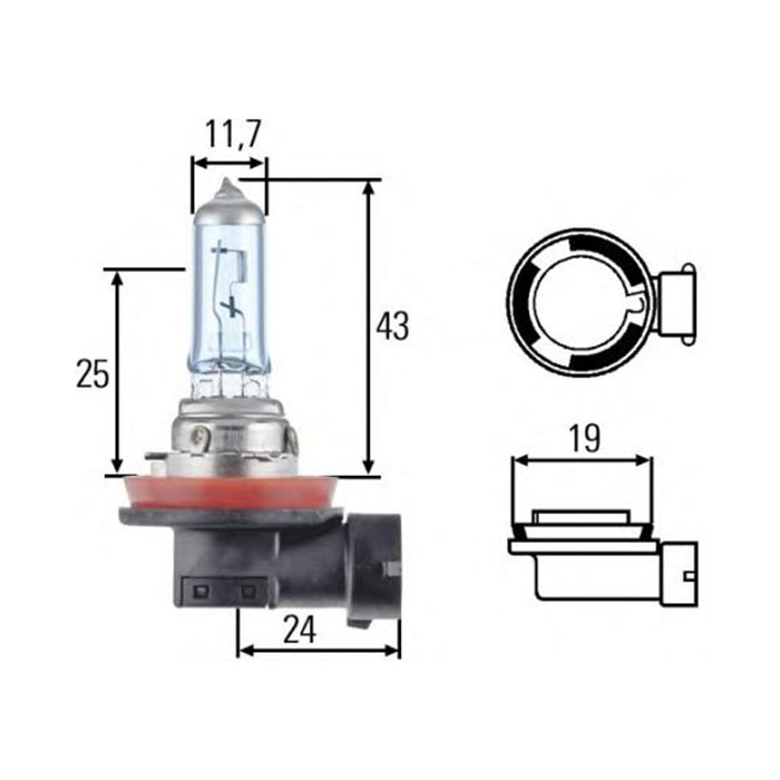 Лампа H8 HELLA Power Light  30 8GH008356151