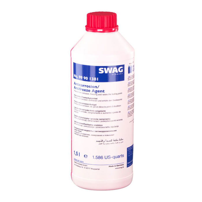 Антифриз-концентрат SWAG G12 красный 1.5л. 99901381