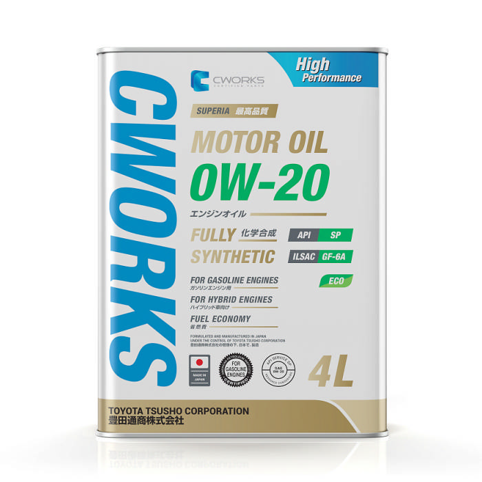 Масло моторное CWORKS SUPERIA 0W-20 SP 4л A11SR1004
