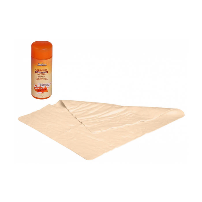 Салфетка замша ультра синтетическая ULTRA CHAMOIS в тубе (40x32 см) (AB-C-03)