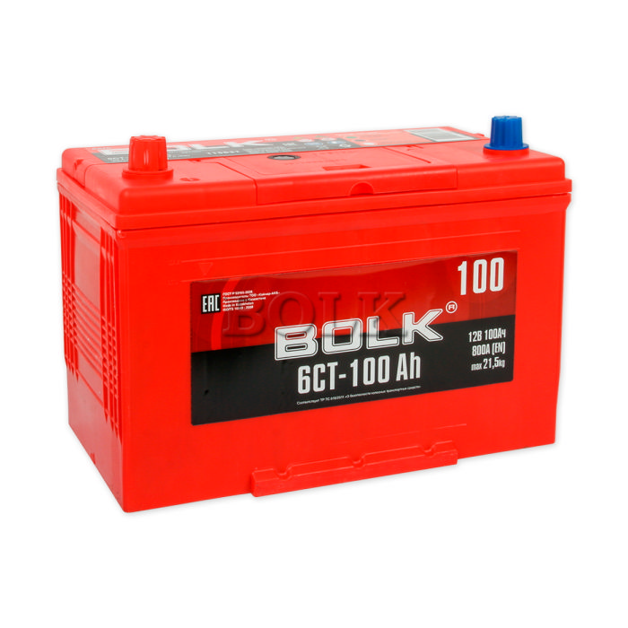 Аккумулятор BOLK 100Ah 800A прям.п Ca/Ca 306x173x220 ABJ1001