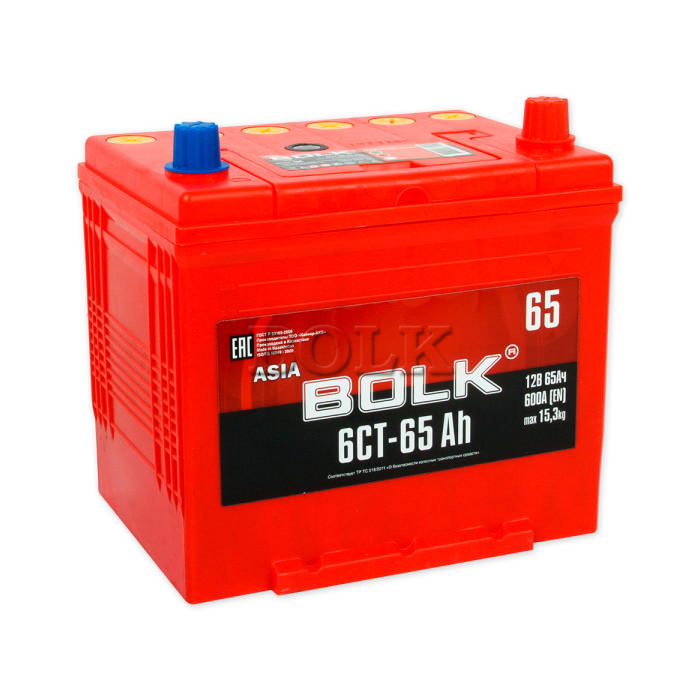 Аккумулятор BOLK 65Ah 600A обр.п Ca/Ca 232x173x220 ABJ650