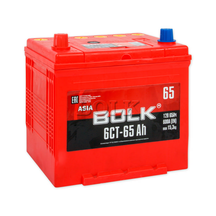 Аккумулятор BOLK 65Ah 600A прям.п Ca/Ca 232x173x220 ABJ651