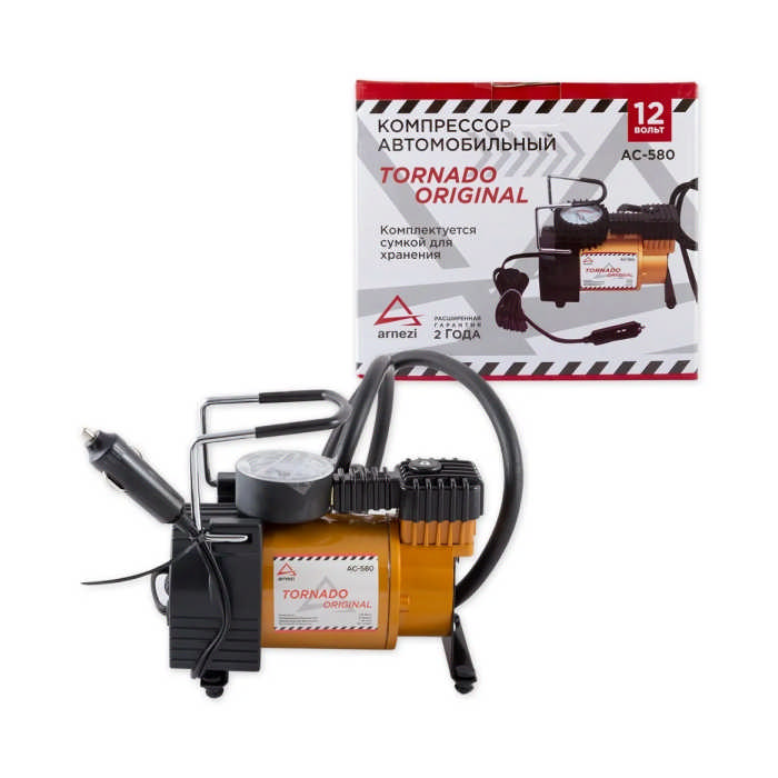 Компрессор ARNEZI TORNADO AC580 ORIGINAL 35л/мин., 10 АТМ сумка AC580ORIGINAL