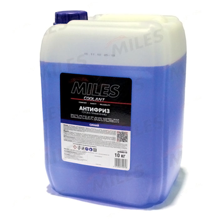 Антифриз MILES Antifreeze G11 синий 10кг AFBR010