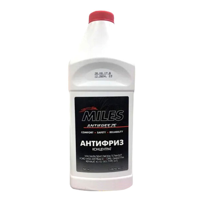 Антифриз-концентрат MILES Antifreeze G12 красный 1кг AFC1