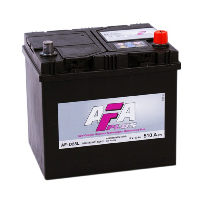 Аккумулятор AFA 60Ah 510А обр.п Ca/Ca 232x173x225 AF-D23L AFD23L