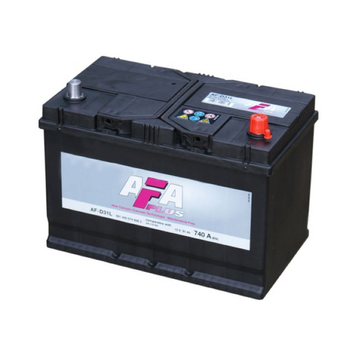 Аккумулятор AFA 91Ah 740А обр.п Ca/Ca 306x173x225 AF-D31L AFD31L