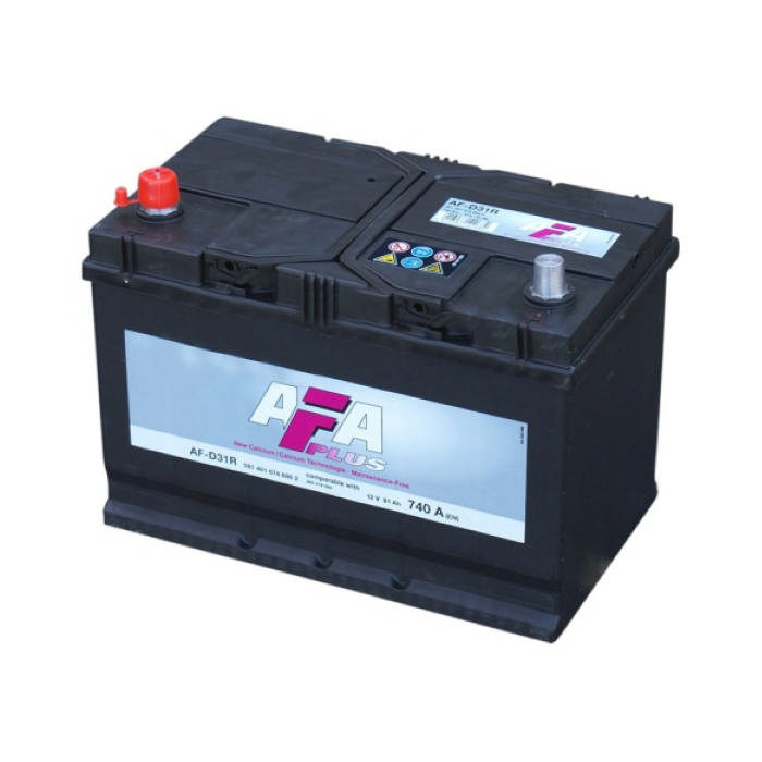 Аккумулятор AFA 91Ah 740А прям.п Ca/Ca 306x173x225 AF-D31R AFD31R