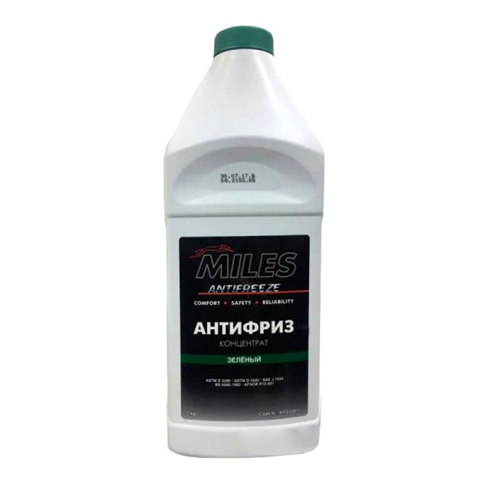 Антифриз-концентрат MILES Antifreeze G11 зеленый 1кг AFGC001