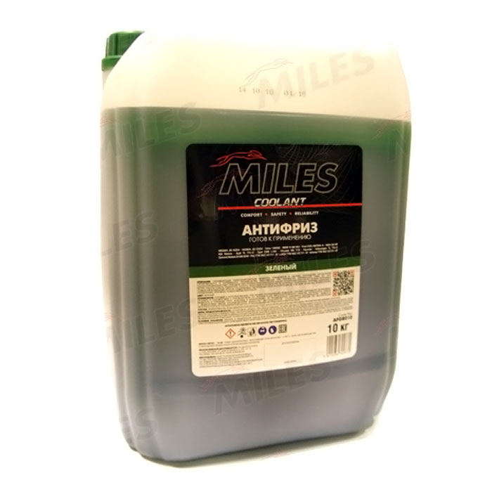 Антифриз MILES Antifreeze G11 зеленый 10кг AFGR010