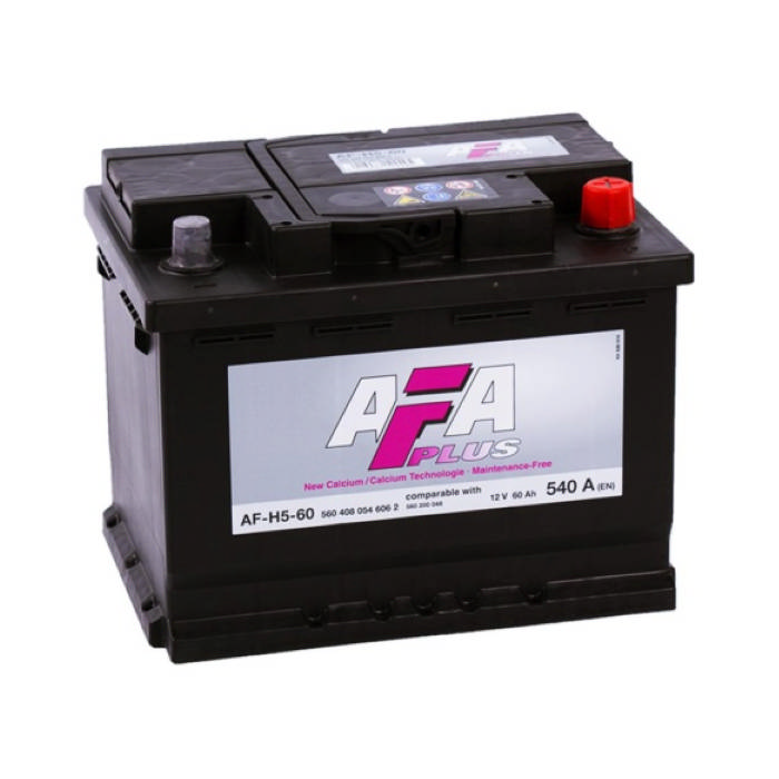Аккумулятор AFA 60Ah 540А обр.п Ca/Ca 242x175x190 AF-H5-60 AFH560