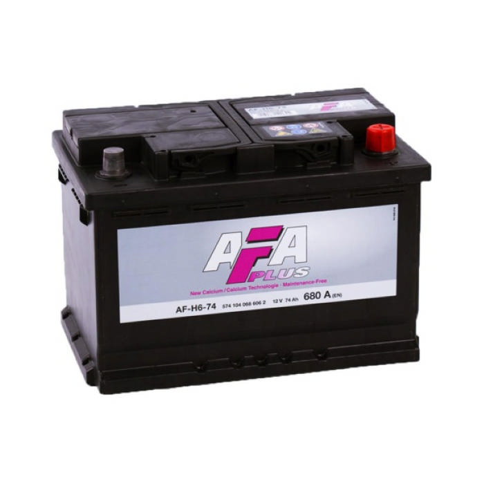 Аккумулятор AFA 74Ah 680А обр.п Ca/Ca 278x175x190 AF-H6-74 AFH674