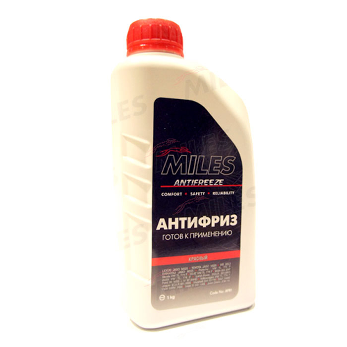 Антифриз MILES Antifreeze G12 красный 1кг AFR1