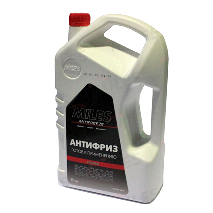 Антифриз MILES Antifreeze G12 красный 5кг AFR5