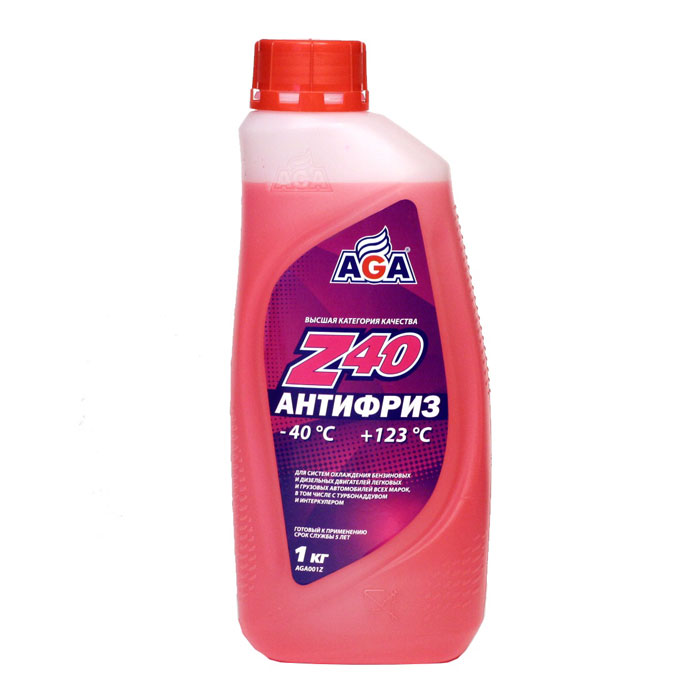 Антифриз AGA G12 красный 1кг AGA001Z