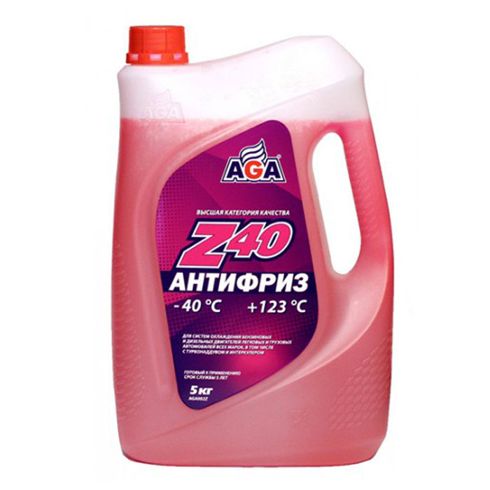 Антифриз AGA G12 красный 5кг AGA002Z