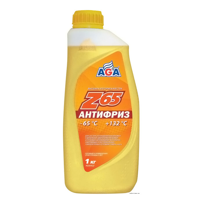 Антифриз AGA G12 желтый 1кг AGA042Z