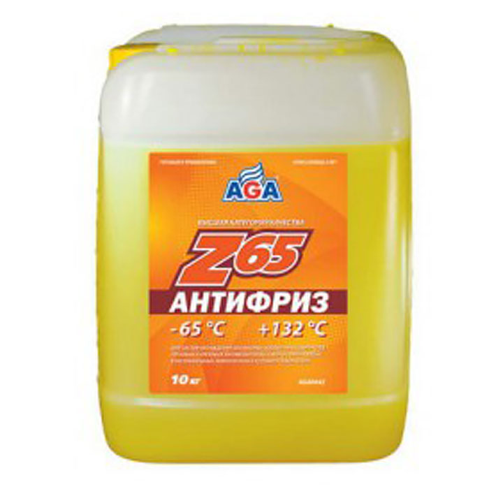 Антифриз AGA G12 желтый 10кг AGA044Z