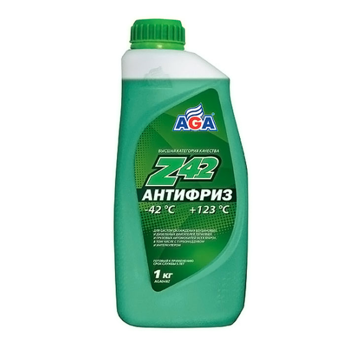 Антифриз AGA G12 зеленый 1кг AGA048Z