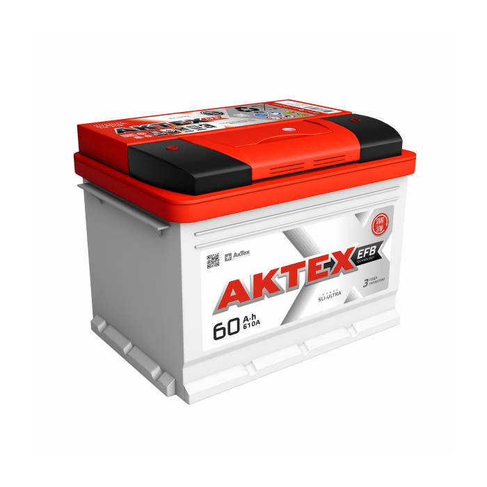 Аккумулятор АКТЕХ EFB 60Ah 610А обр.п 242x175x190 ATEFB603R