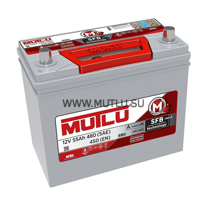 Аккумулятор MUTLU SFB серия 3 55Ah 450А прям.п 238x127x222 B2455045B