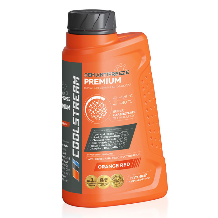 Антифриз COOLSTREAM Premium G12  оранжевый 1кг CS010101