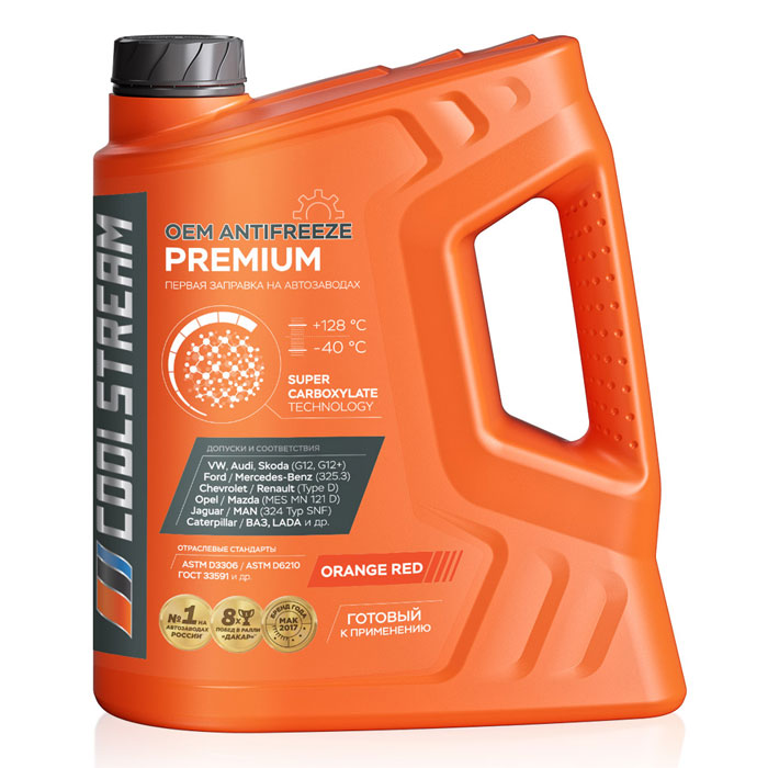 Антифриз COOLSTREAM Premium G12  оранжевый 5кг