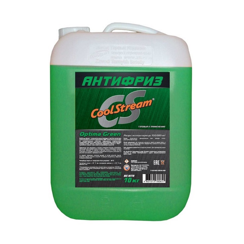 Антифриз COOLSTREAM Optima Green зеленый 10кг CS010703GR