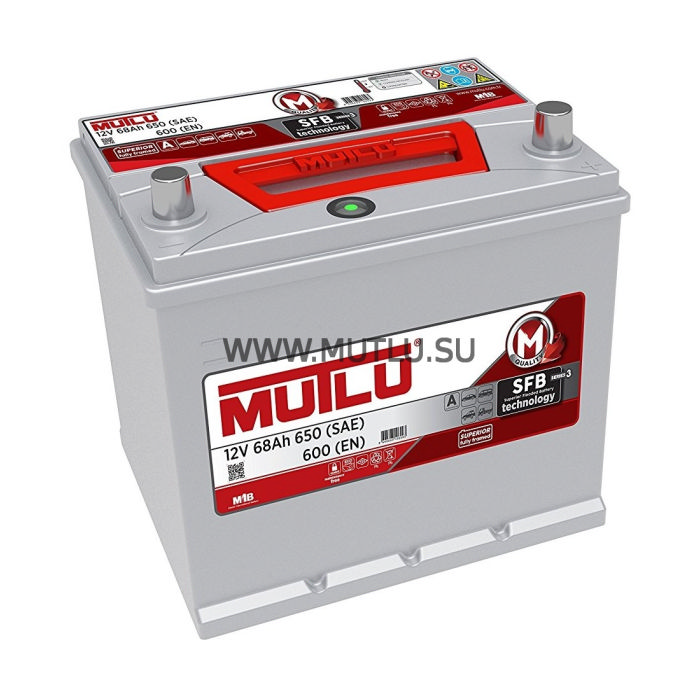 Аккумулятор MUTLU SFB серия 3 68Ah 600А обр.п 232x173x225 D23.68.060.C D2368060C