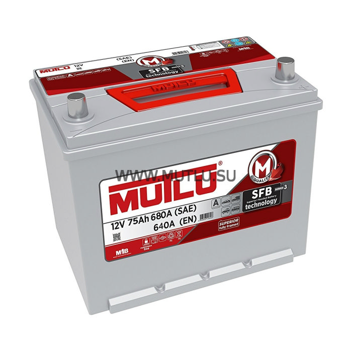 Аккумулятор MUTLU SFB серия 3 75Ah 640А обр.п 260x173x225 D26.75.064.C D2675064C