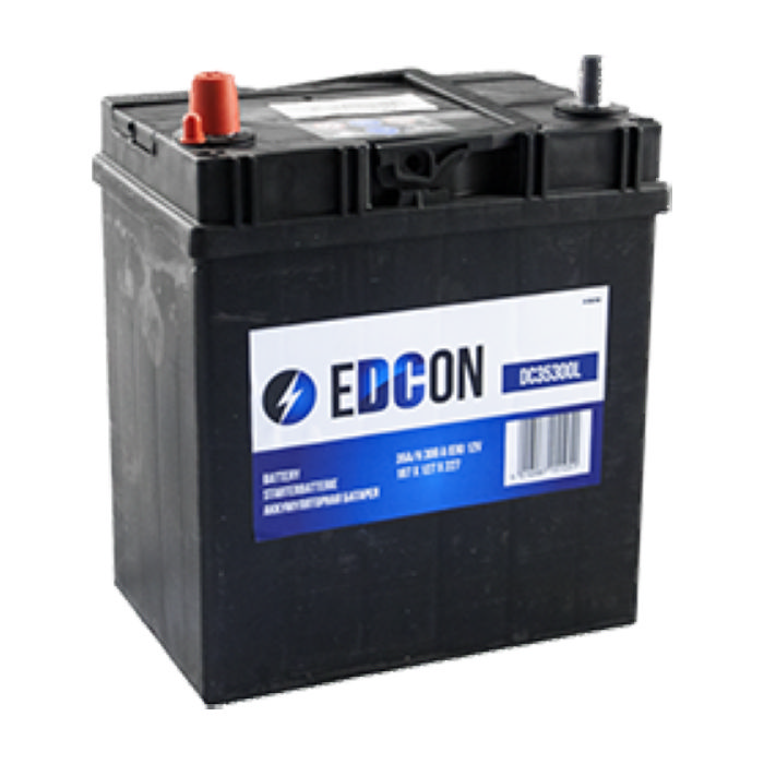 Аккумулятор EDCON 35Ah 300А прям.п 187x127x227 DC35300L