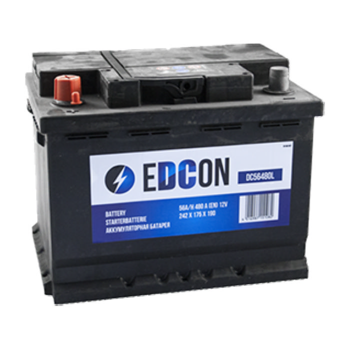 Аккумулятор EDCON 56Ah 480А прям.п 242x175x190 DC56480L