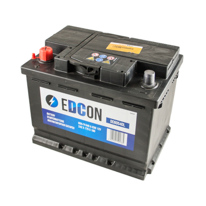 Аккумулятор EDCON 60Ah 540А прям.п 242x175x190 DC60540L