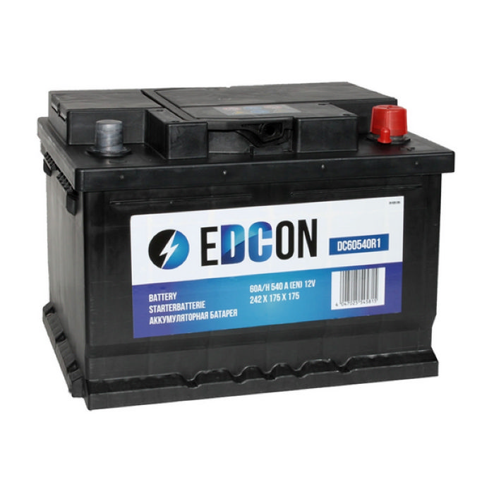 Аккумулятор EDCON 60Ah 540А обр.п 242x175x175 DC60540R1