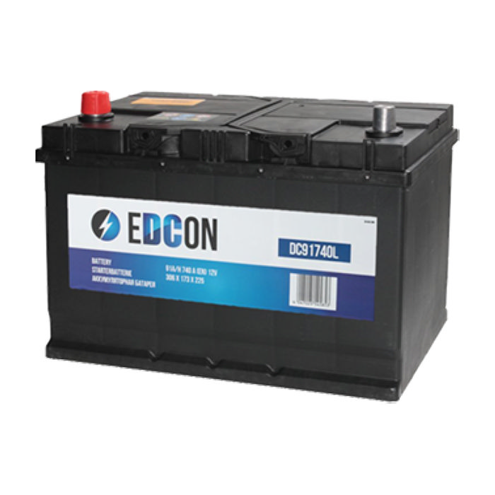 Аккумулятор EDCON 91Ah 740А прям.п 306x173x220 DC91740L