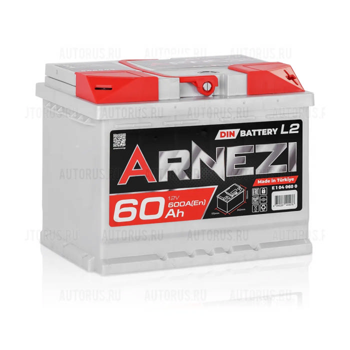 Аккумулятор ARNEZI 60Ah 600А обр.п 242x175x190 E1040600