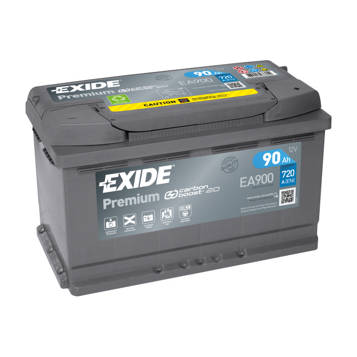 Аккумулятор EXIDE Premium 90Ah 720А обр.п 315x175x190 EA900