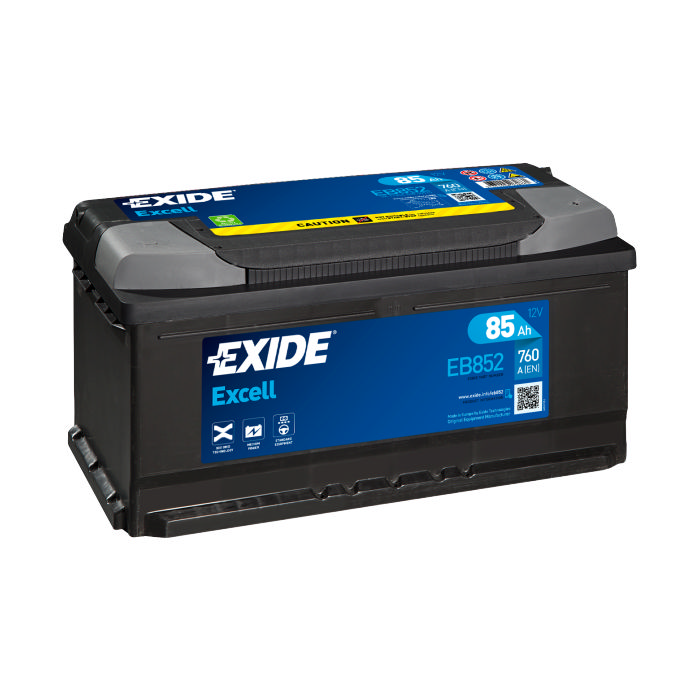 Аккумулятор EXIDE Excell 85Ah 760А обр.п 353x175x175 EB852