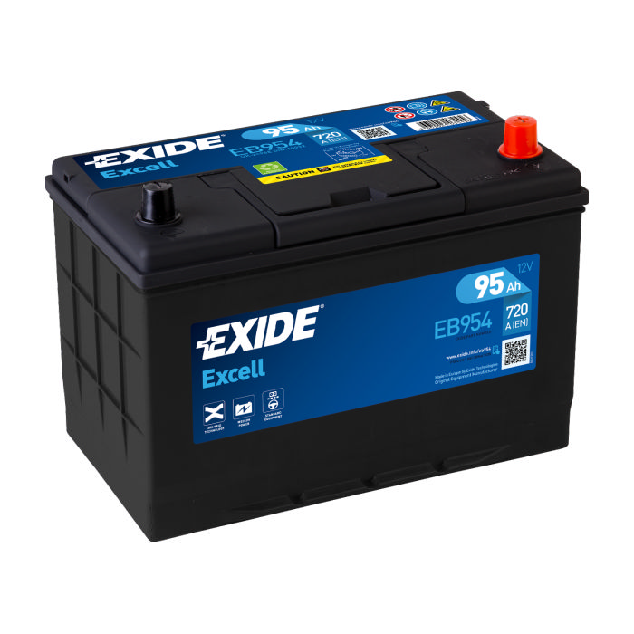 Аккумулятор EXIDE Excell 95Ah 720А обр.п 306x173x222 EB954