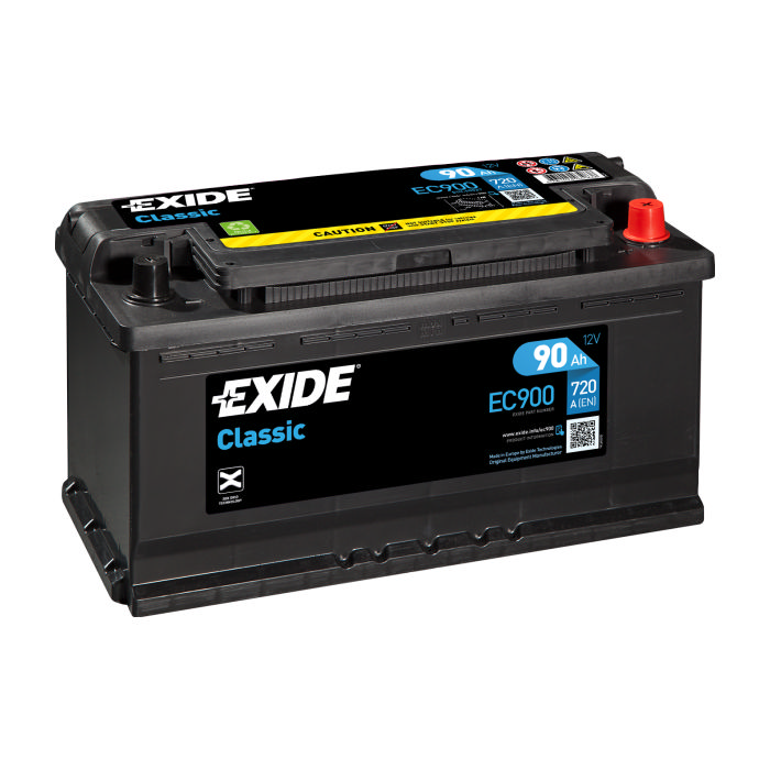 Аккумулятор EXIDE Classic 90Ah 720А обр.п 353x175x190 EC900