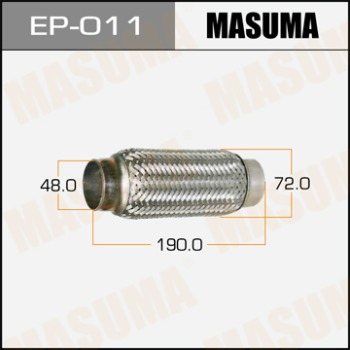 Гофра 48x190 MASUMA с внутр. металлорукавом (Interlock)