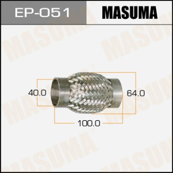 Гофра 40x100 MASUMA с внутр. металлорукавом (Interlock)